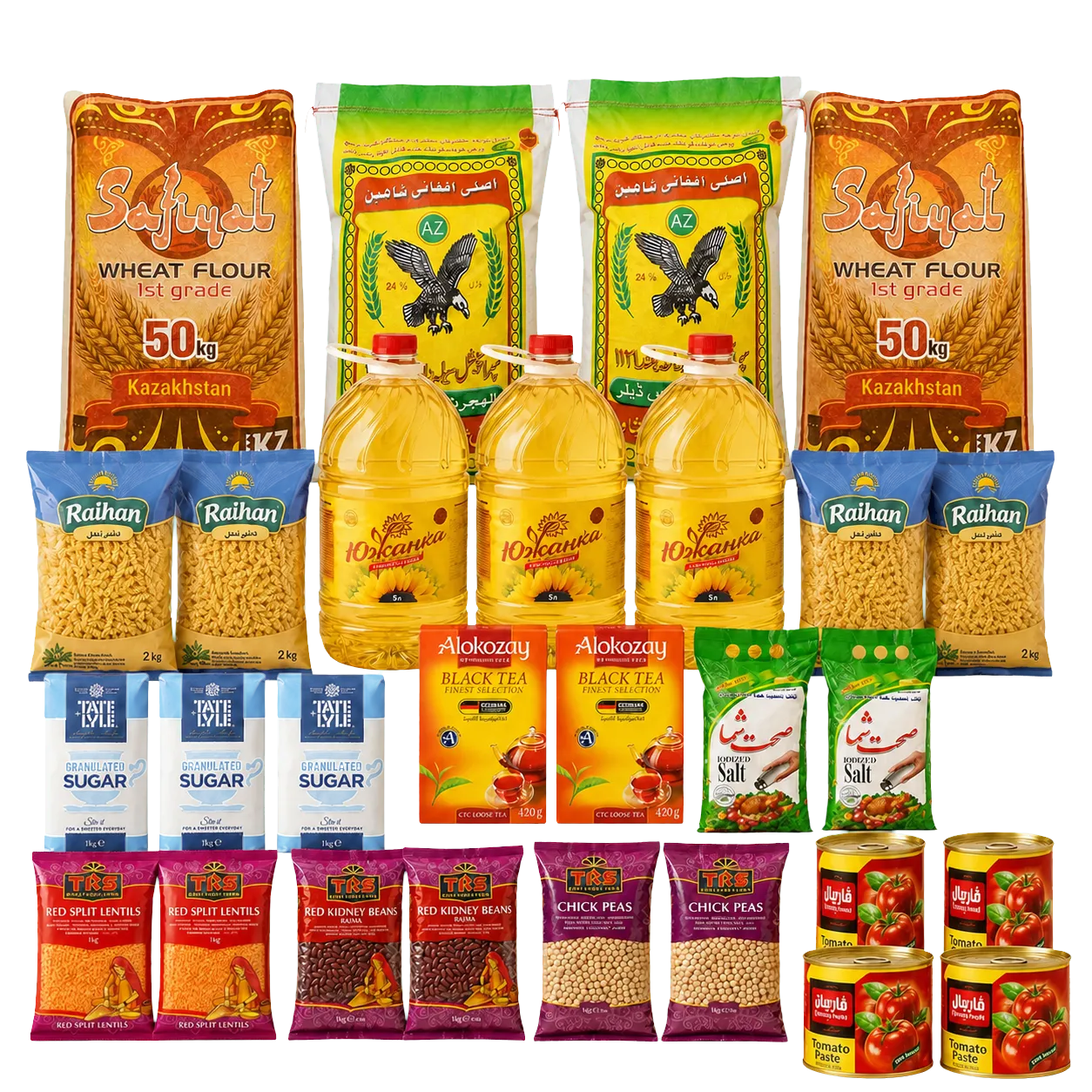 Large Family Grocery Bundle contents